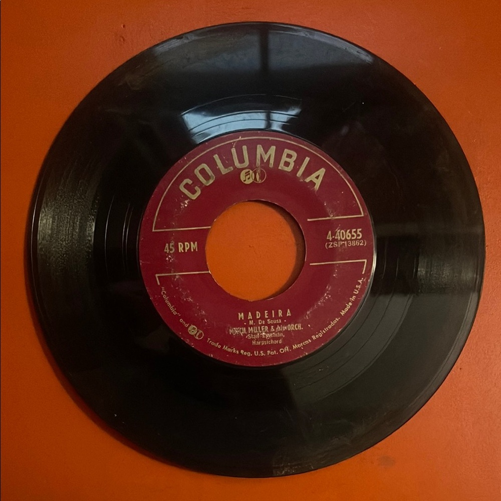 Columbia Vintage Vinyl 45 rpm Record Bolero Gaucho